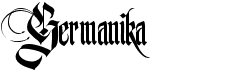 preview image of the Germanika font