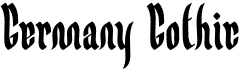preview image of the Germany Gothic font