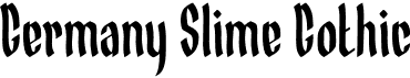 preview image of the Germany Slime Gothic font