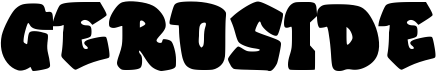 preview image of the Geroside font