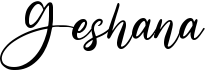 preview image of the Geshana font
