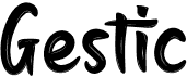 preview image of the Gestic font
