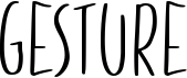 preview image of the Gesture font