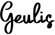 preview image of the Geulis font