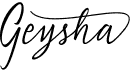 preview image of the Geysha Script font