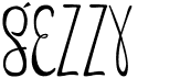 preview image of the Gezzy font