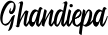 preview image of the Ghandiepa font