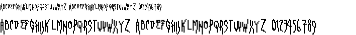preview image of the GhastlyPixe font