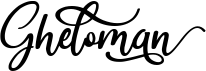 preview image of the Gheloman font