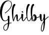 preview image of the Ghilby font