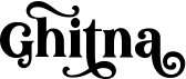 preview image of the Ghitna font