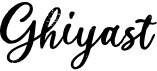 preview image of the Ghiyast font