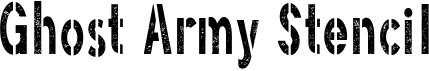 preview image of the Ghost Army Stencil font