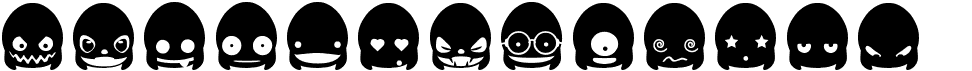 preview image of the Ghost & Punk Smileys font
