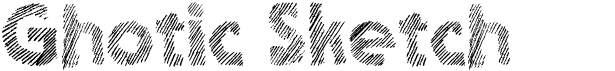 preview image of the Ghotic Sketch font