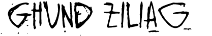 preview image of the Ghund Ziliag font