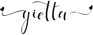 preview image of the Gietta font