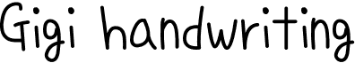 preview image of the Gigi handwriting font