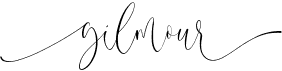 preview image of the Gilmour font