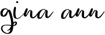 preview image of the Gina Ann font