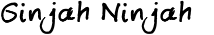 preview image of the Ginjah Ninjah font