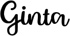 preview image of the Ginta font