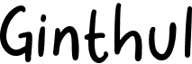 preview image of the Ginthul font