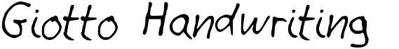 preview image of the Giotto Handwriting font