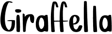 preview image of the Giraffella font