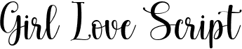 preview image of the Girl Love Script font