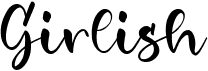 preview image of the Girlish font