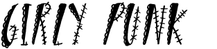 preview image of the Girly Punk font