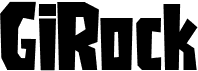 preview image of the Girock font