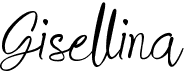preview image of the Gisellina font