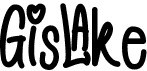 preview image of the Gislake font
