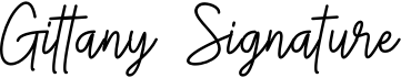 preview image of the Gittany Signature font
