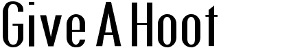 preview image of the Give A Hoot font
