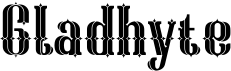 preview image of the Gladhyte font