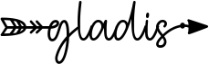 preview image of the Gladis font