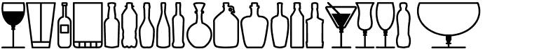 preview image of the Glass and Bottles St font