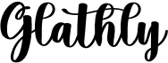preview image of the Glathly font