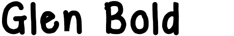 preview image of the Glen Bold font