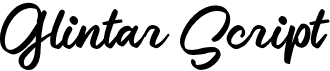 preview image of the Glintar Script font