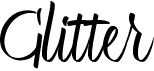 preview image of the Glitter font