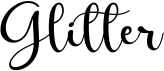 preview image of the Glitter font