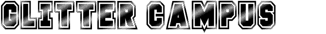 preview image of the Glitter Campus font