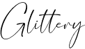 preview image of the Glittery font