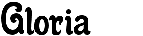 preview image of the Gloria font
