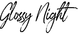 preview image of the Glossy Night font
