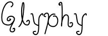 preview image of the Glyphy font